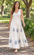 Blue Dhara Skirt