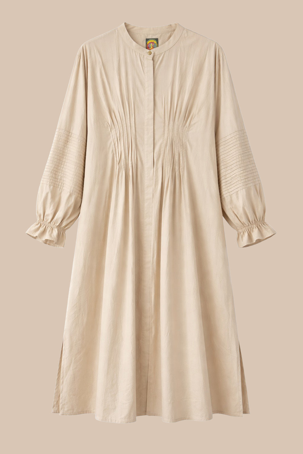Sandra cotton poplin dress detail