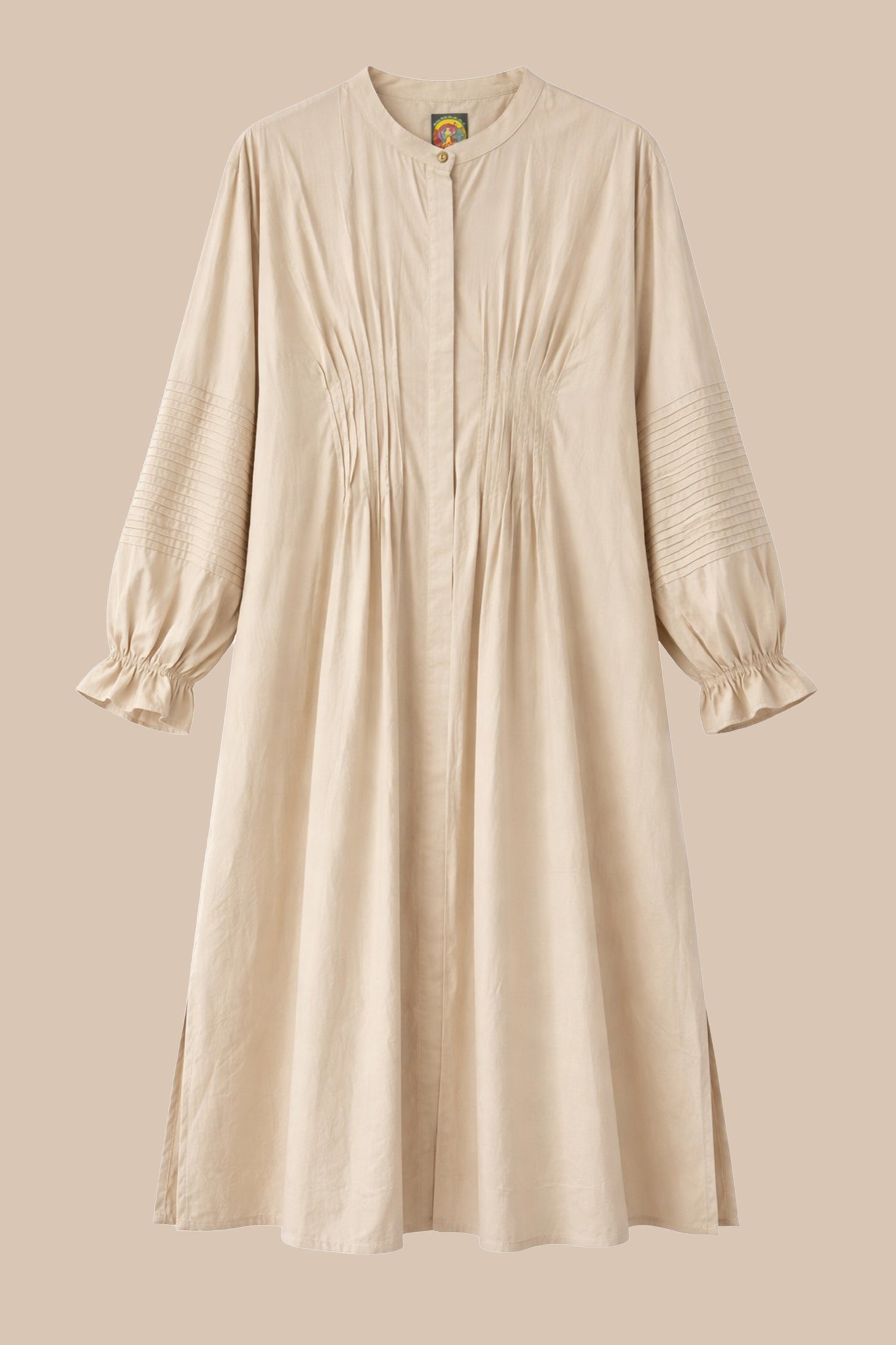 Sandra cotton poplin dress detail